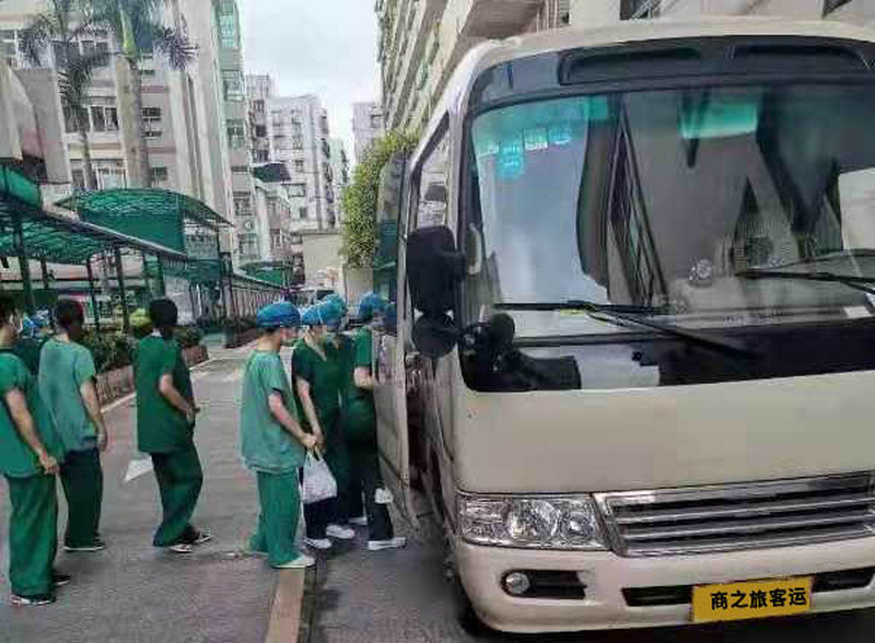 商之旅客運為醫(yī)護人員護航，助力佛山140萬人員核酸檢測，順利完成全市檢查！